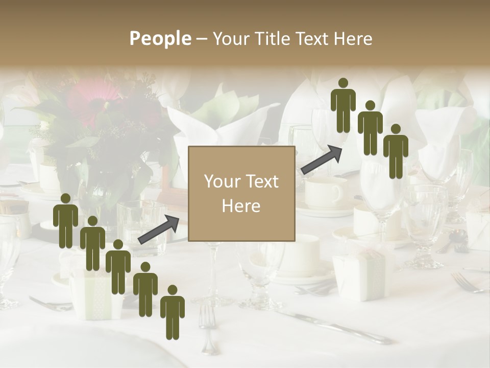 Set Tables With Party Favors PowerPoint Template