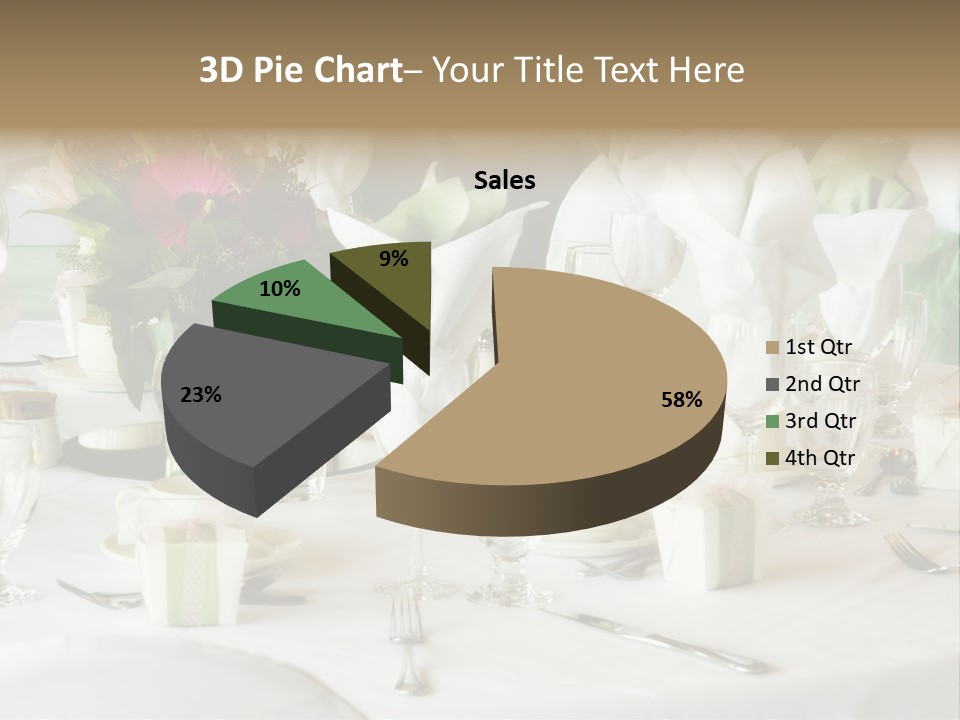 Set Tables With Party Favors PowerPoint Template