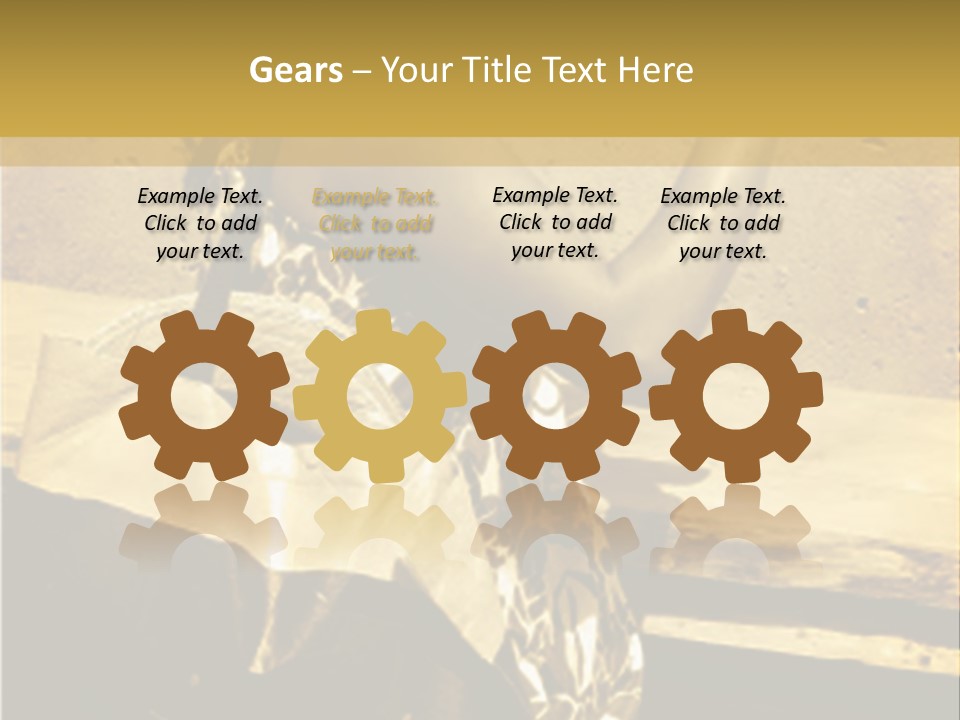 Beautiful Brunette Capturing The Scene On Her Camera... PowerPoint Template