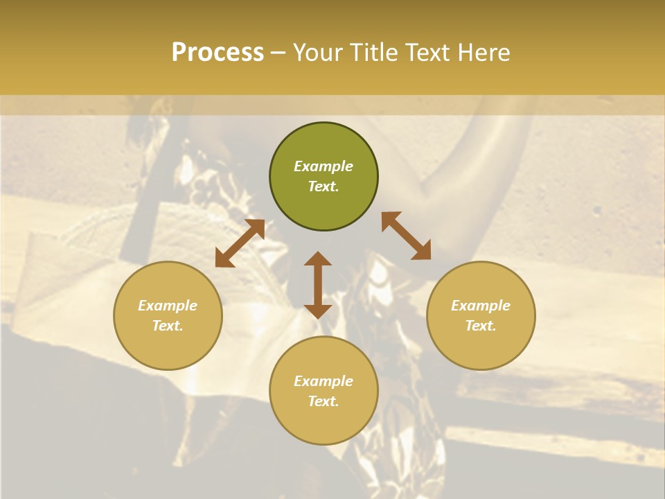 Beautiful Brunette Capturing The Scene On Her Camera... PowerPoint Template