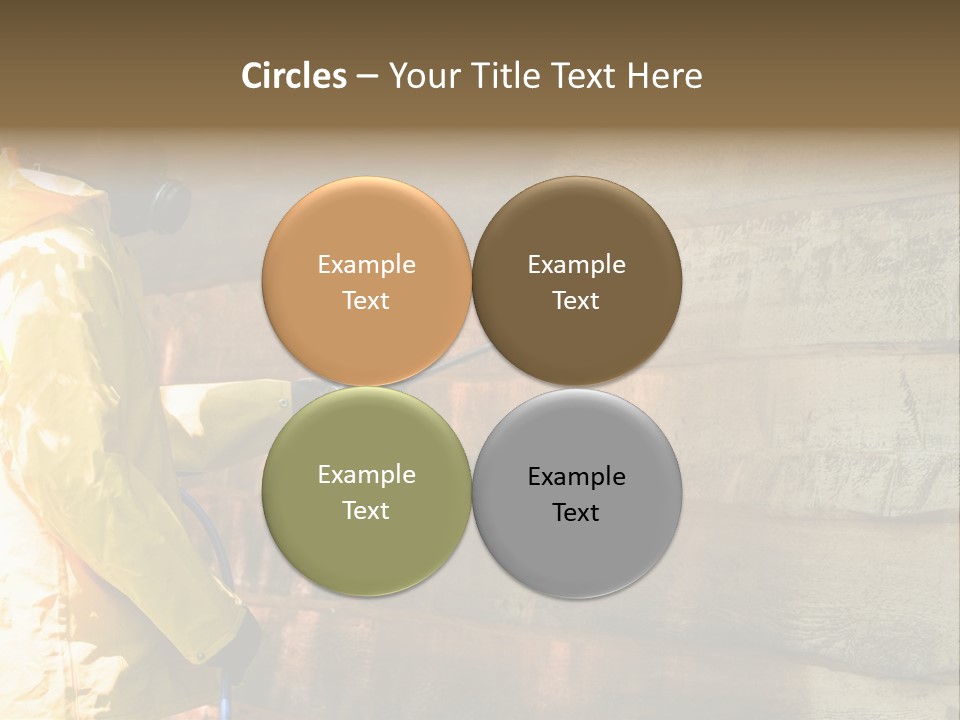 A Three-Dimensional Metal Arrow Sign. PowerPoint Template