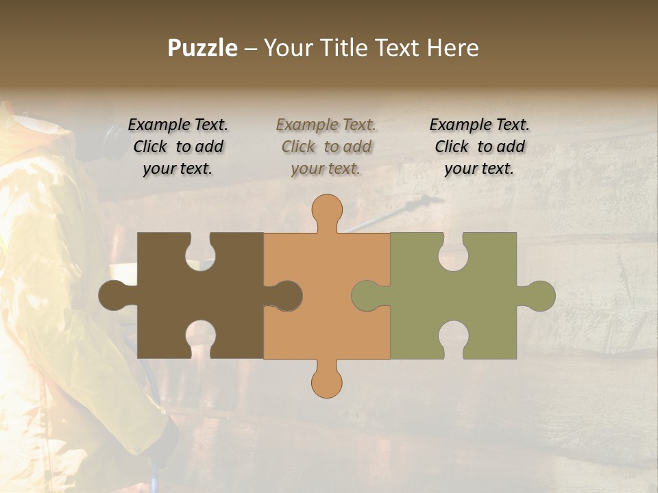 A Three-Dimensional Metal Arrow Sign. PowerPoint Template