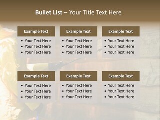 A Three-Dimensional Metal Arrow Sign. PowerPoint Template