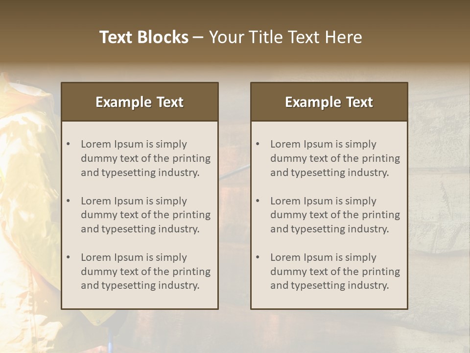 A Three-Dimensional Metal Arrow Sign. PowerPoint Template