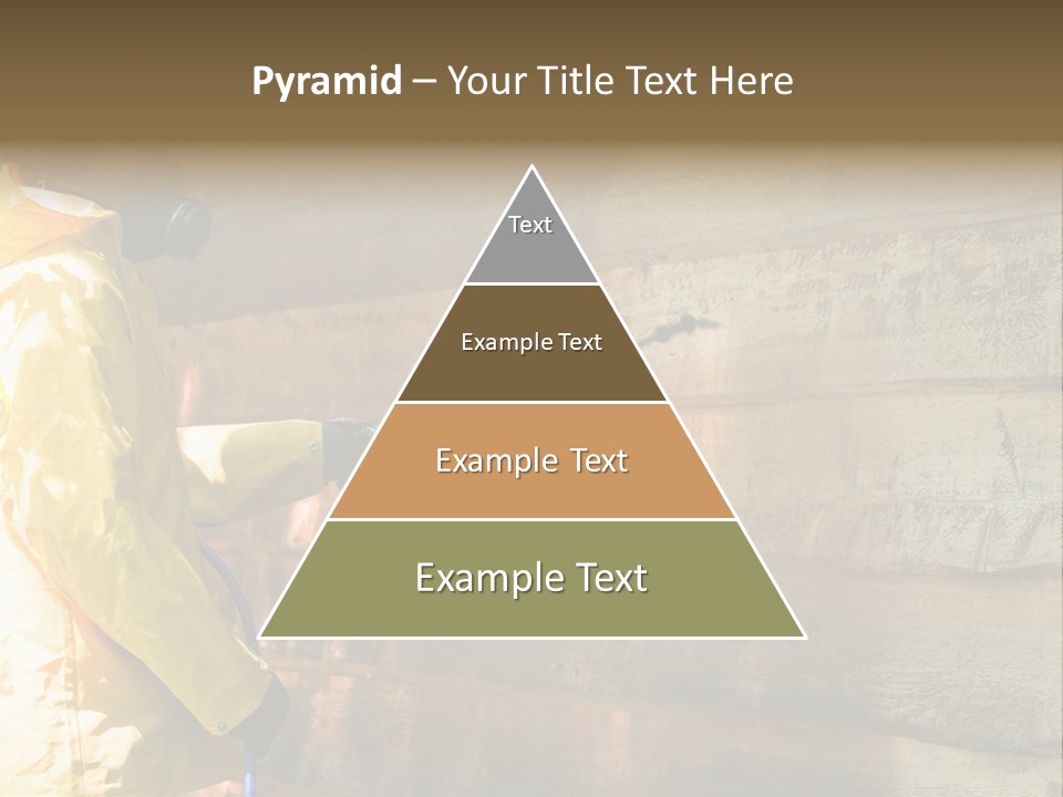 A Three-Dimensional Metal Arrow Sign. PowerPoint Template