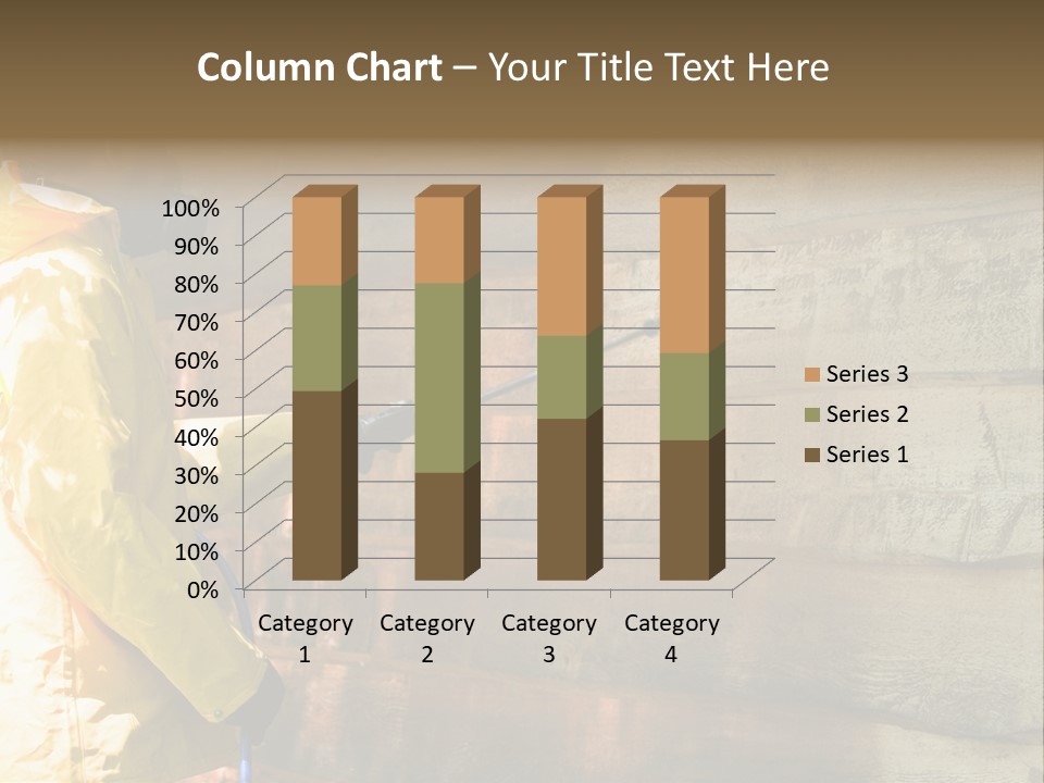 A Three-Dimensional Metal Arrow Sign. PowerPoint Template