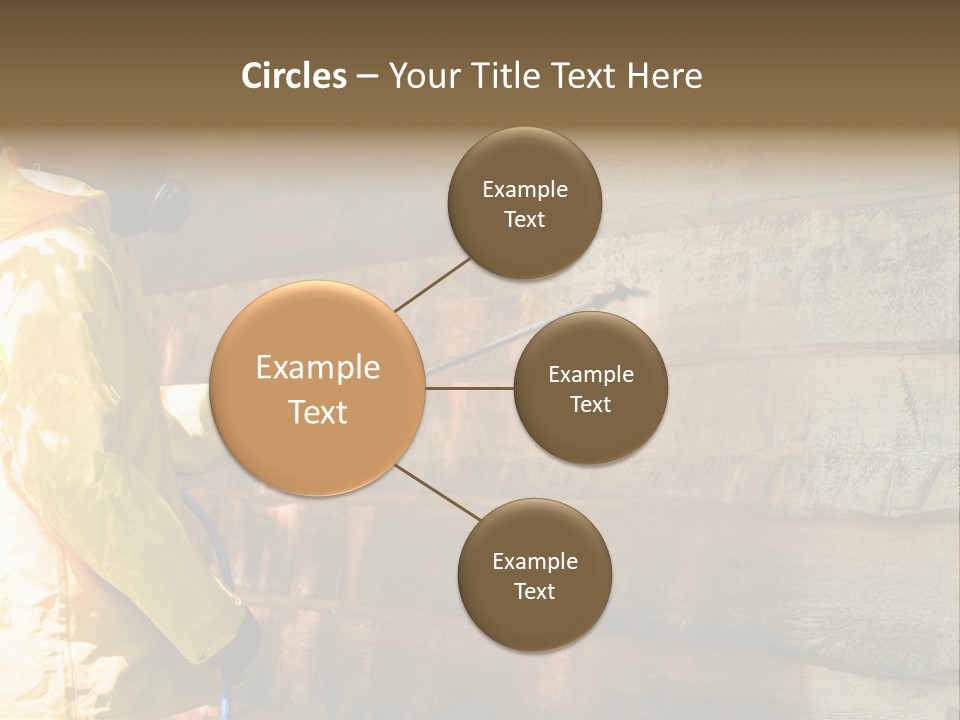 A Three-Dimensional Metal Arrow Sign. PowerPoint Template