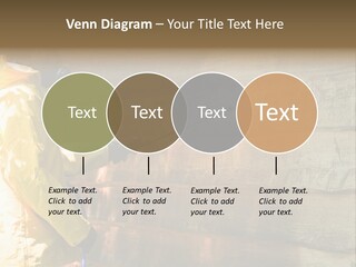 A Three-Dimensional Metal Arrow Sign. PowerPoint Template