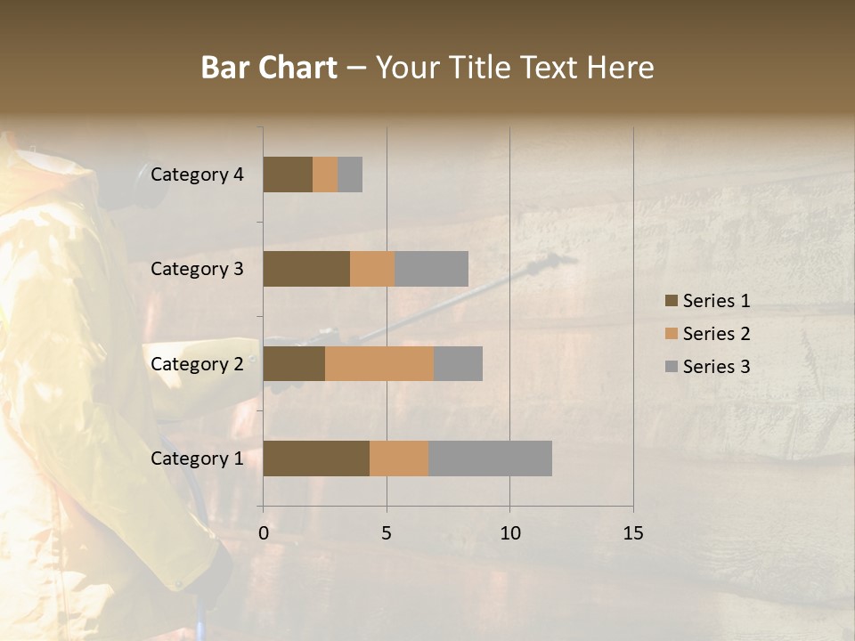 A Three-Dimensional Metal Arrow Sign. PowerPoint Template