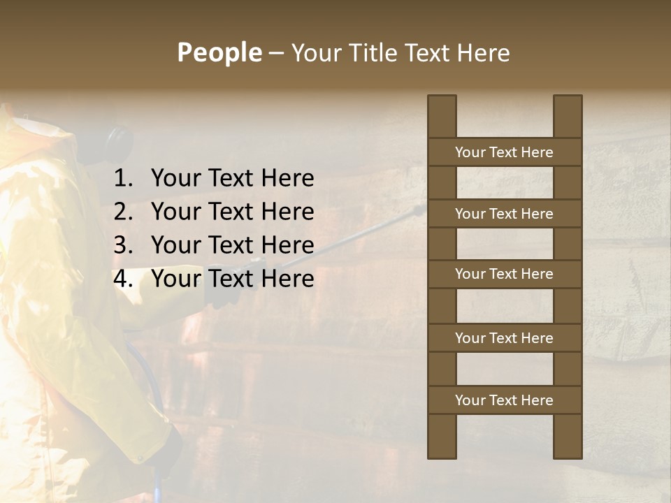 A Three-Dimensional Metal Arrow Sign. PowerPoint Template