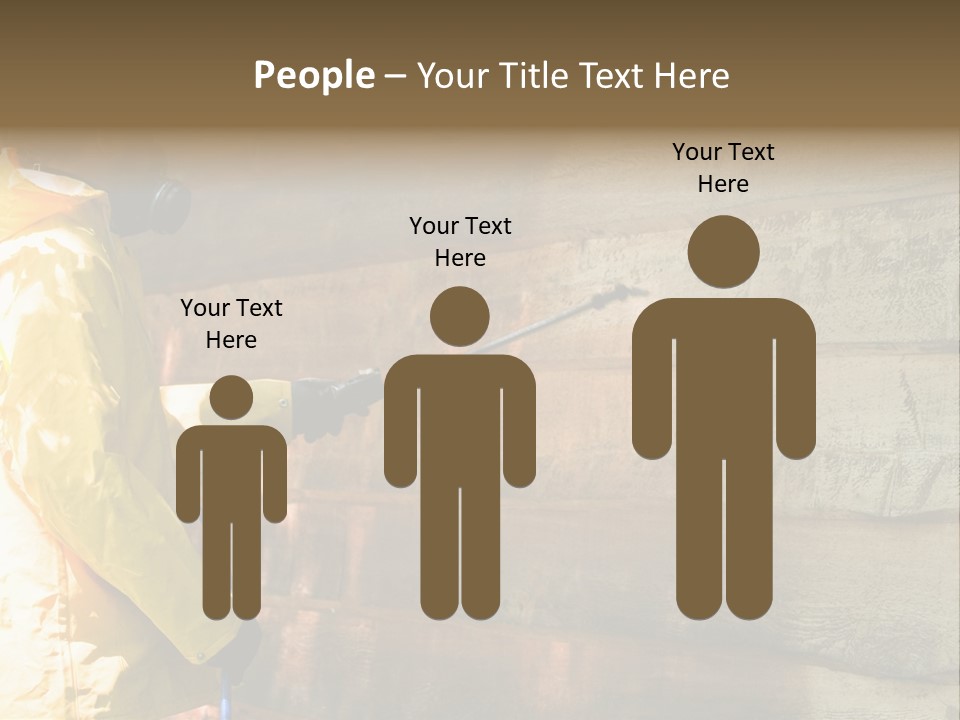 A Three-Dimensional Metal Arrow Sign. PowerPoint Template