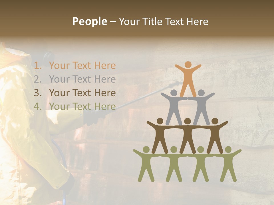 A Three-Dimensional Metal Arrow Sign. PowerPoint Template