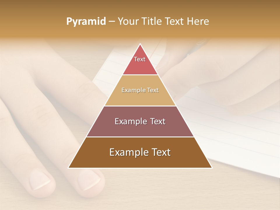 Child Hands With Pen Ready To Write PowerPoint Template
