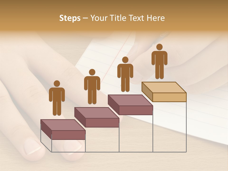 Child Hands With Pen Ready To Write PowerPoint Template