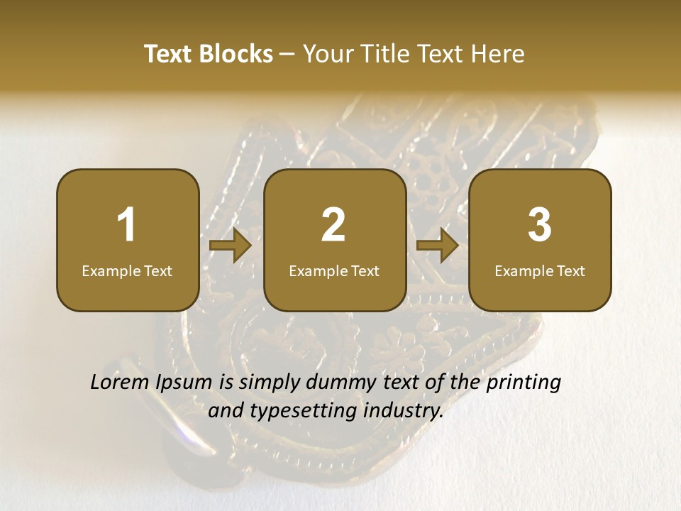 Jewish Hand PowerPoint Template