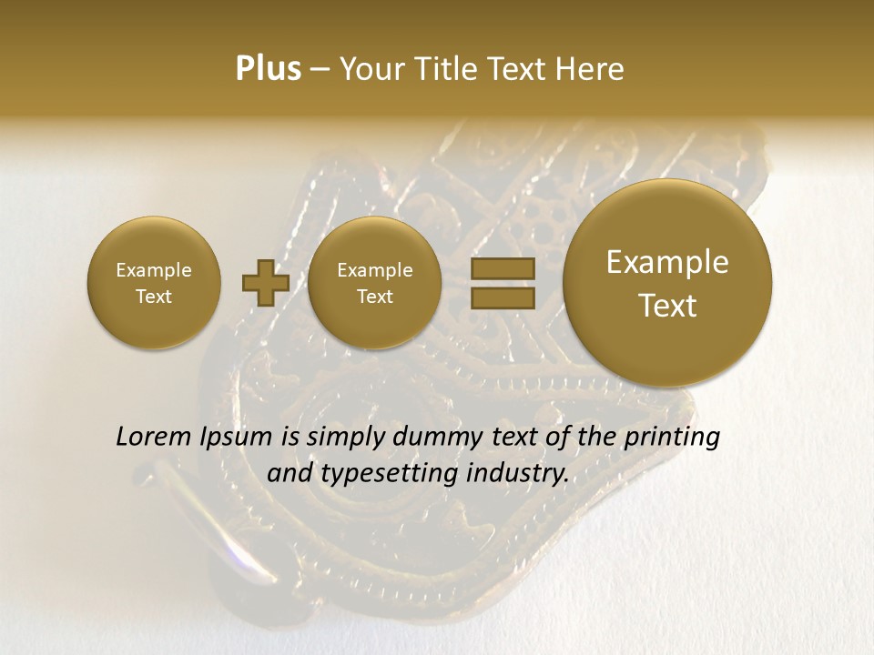Jewish Hand PowerPoint Template