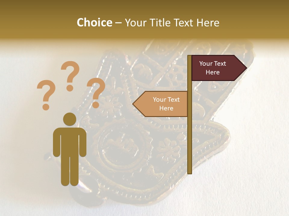 Jewish Hand PowerPoint Template