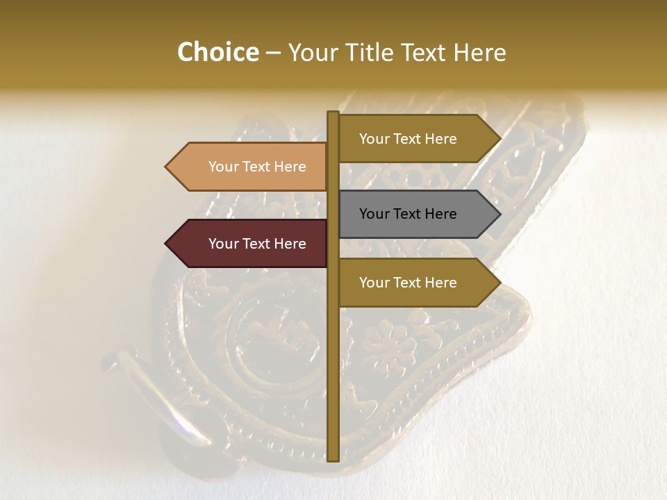 Jewish Hand PowerPoint Template