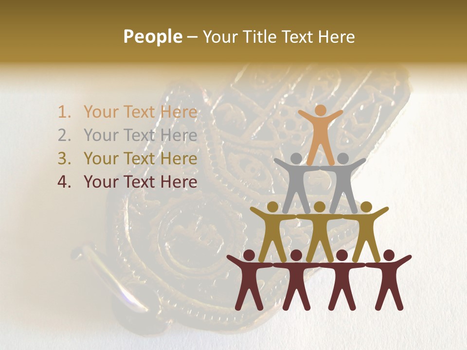 Jewish Hand PowerPoint Template
