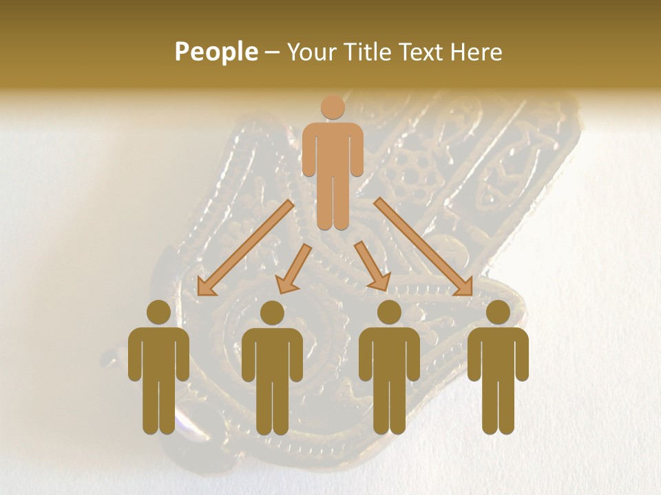Jewish Hand PowerPoint Template
