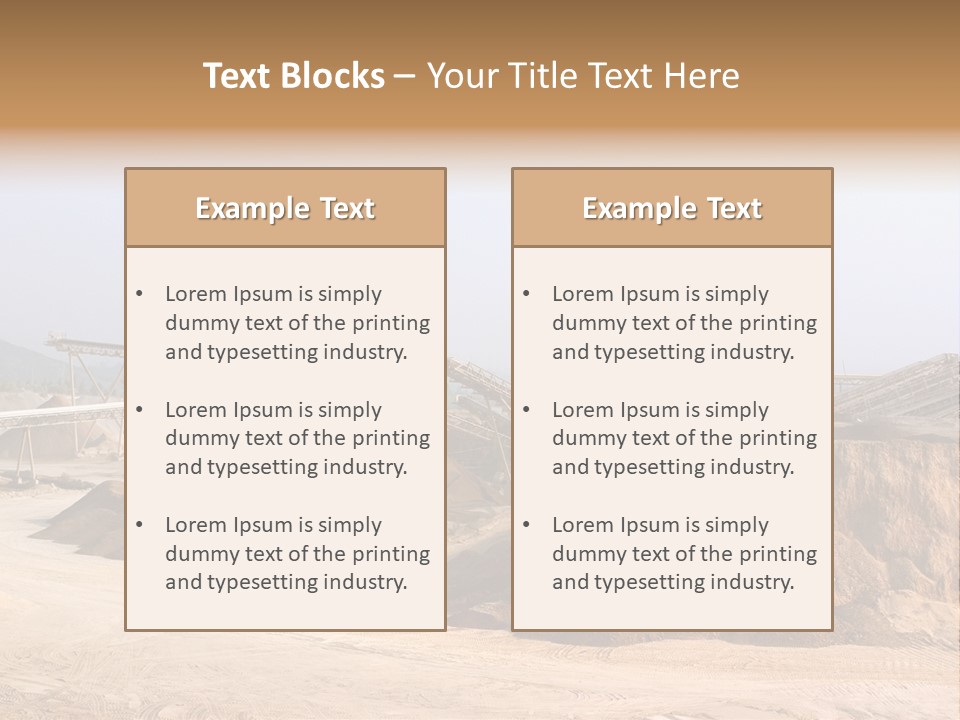 Gravel Pit PowerPoint Template