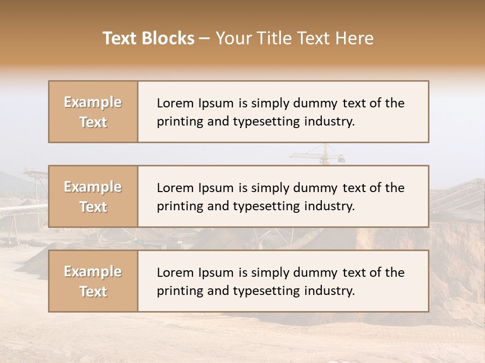 Gravel Pit PowerPoint Template