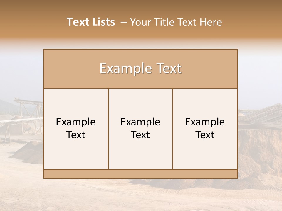 Gravel Pit PowerPoint Template