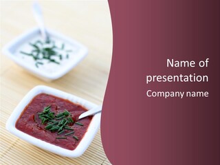 Delicious Tomato And Garlic Sauces PowerPoint Template