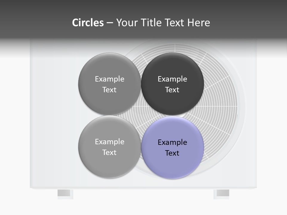 Air Conditioner Rasterized Vector Illustration Isolated With Clipping Path PowerPoint Template