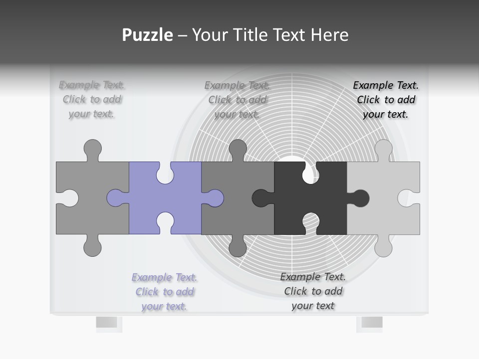 Air Conditioner Rasterized Vector Illustration Isolated With Clipping Path PowerPoint Template