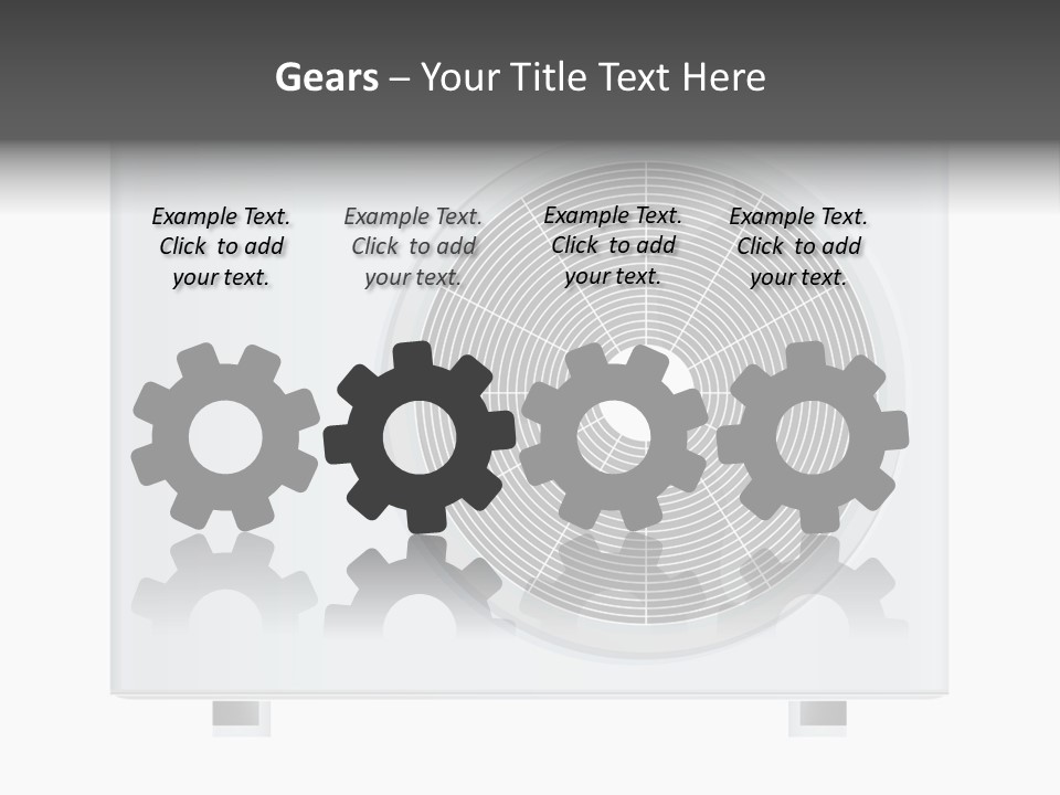 Air Conditioner Rasterized Vector Illustration Isolated With Clipping Path PowerPoint Template