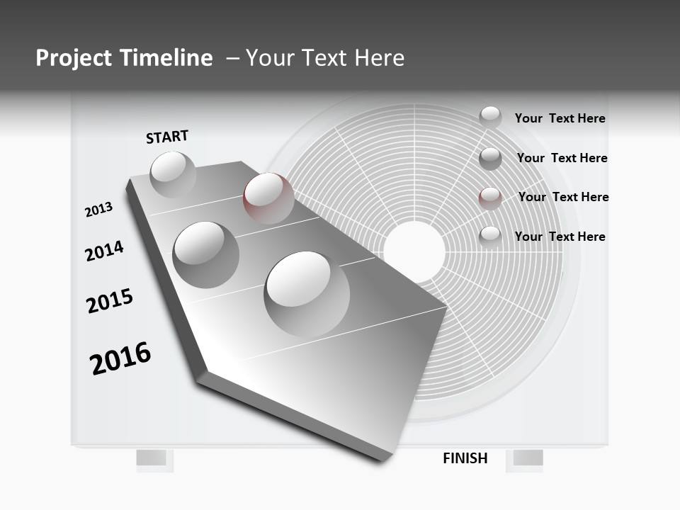 Air Conditioner Rasterized Vector Illustration Isolated With Clipping Path PowerPoint Template