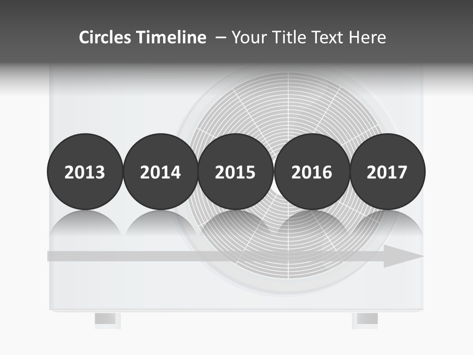 Air Conditioner Rasterized Vector Illustration Isolated With Clipping Path PowerPoint Template