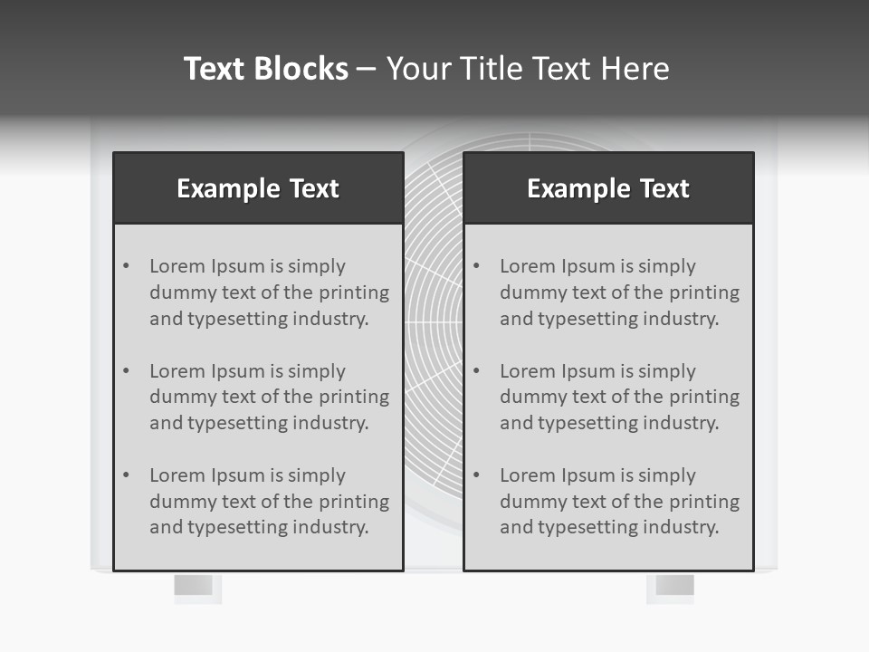 Air Conditioner Rasterized Vector Illustration Isolated With Clipping Path PowerPoint Template