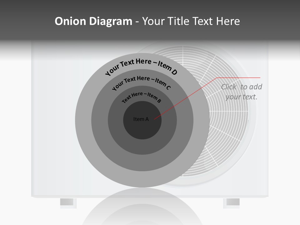 Air Conditioner Rasterized Vector Illustration Isolated With Clipping Path PowerPoint Template