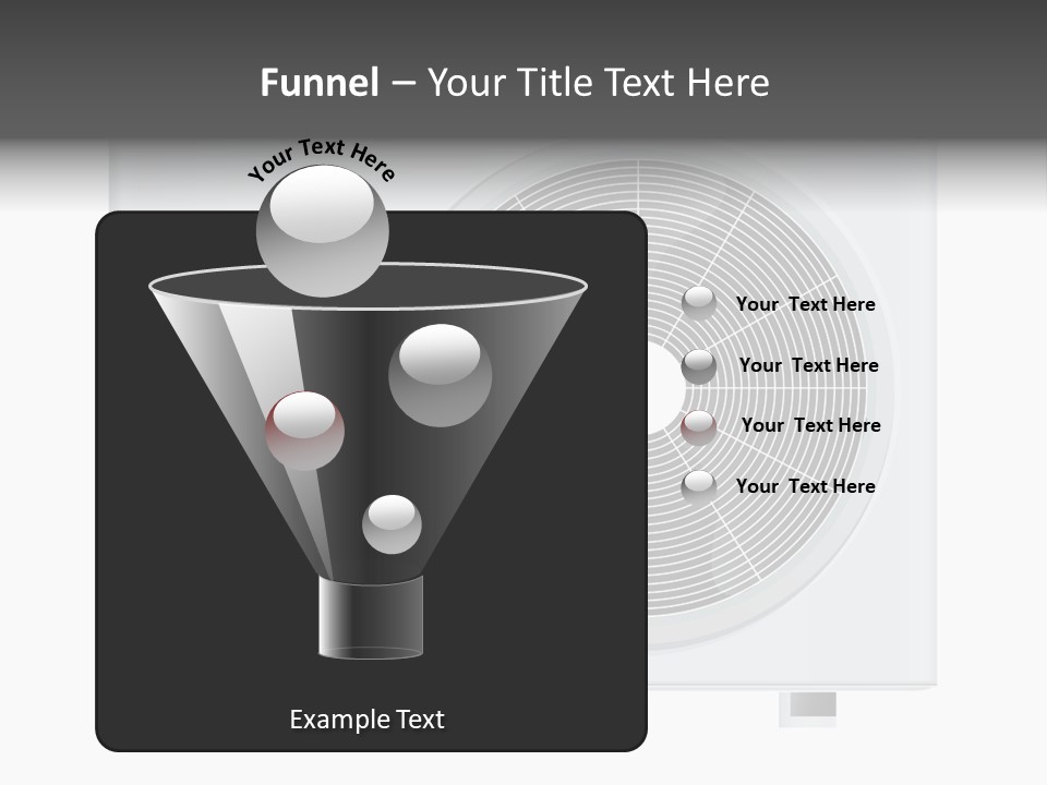 Air Conditioner Rasterized Vector Illustration Isolated With Clipping Path PowerPoint Template