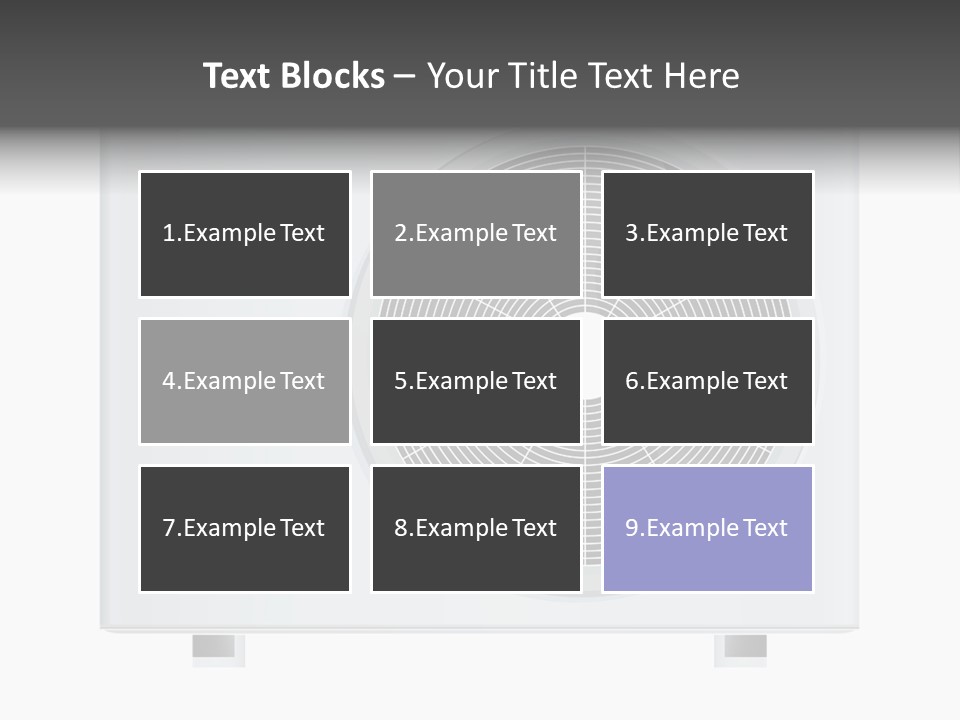 Air Conditioner Rasterized Vector Illustration Isolated With Clipping Path PowerPoint Template