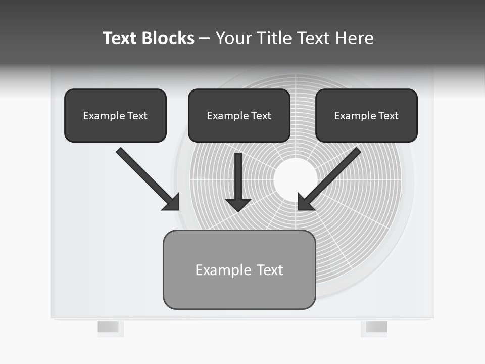 Air Conditioner Rasterized Vector Illustration Isolated With Clipping Path PowerPoint Template