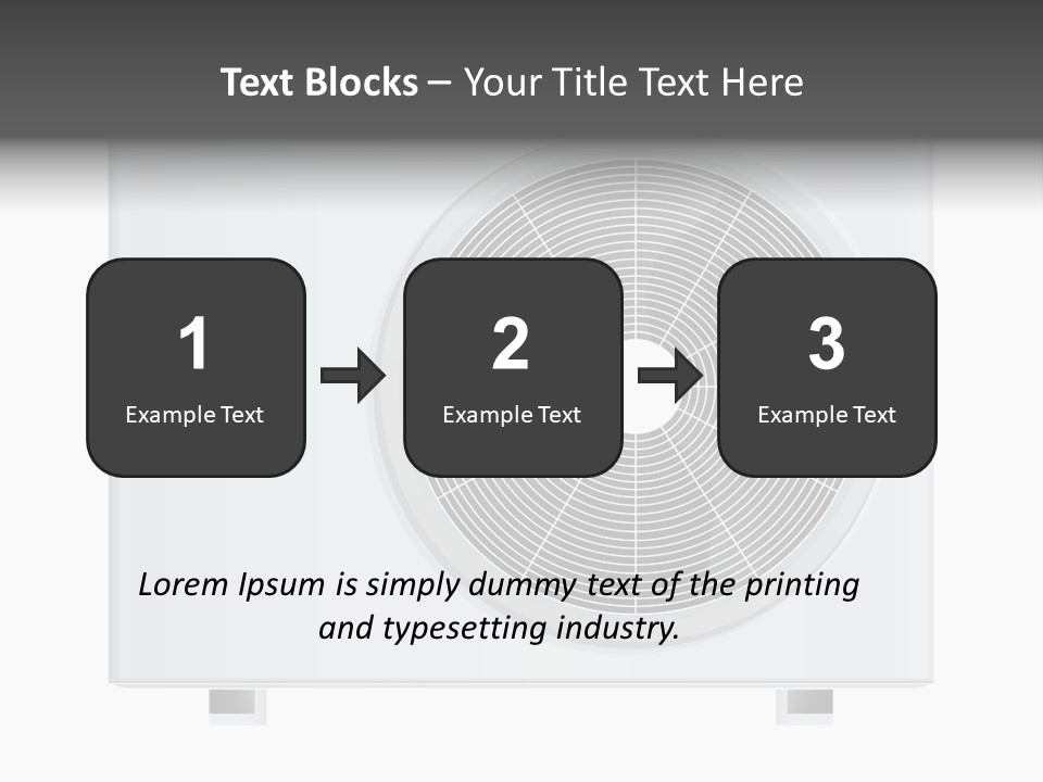 Air Conditioner Rasterized Vector Illustration Isolated With Clipping Path PowerPoint Template