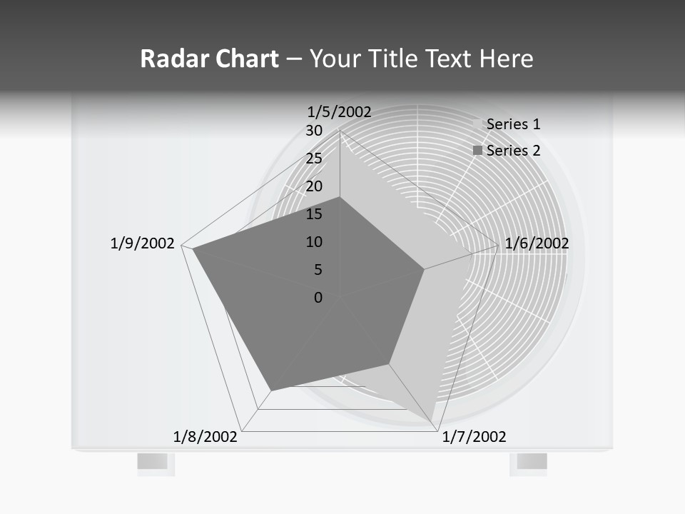 Air Conditioner Rasterized Vector Illustration Isolated With Clipping Path PowerPoint Template