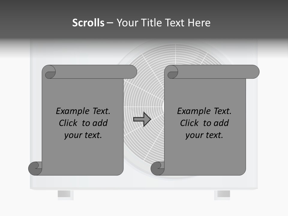 Air Conditioner Rasterized Vector Illustration Isolated With Clipping Path PowerPoint Template