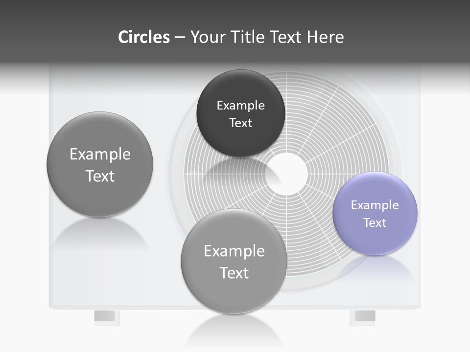 Air Conditioner Rasterized Vector Illustration Isolated With Clipping Path PowerPoint Template