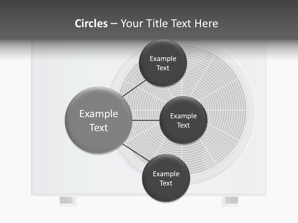 Air Conditioner Rasterized Vector Illustration Isolated With Clipping Path PowerPoint Template
