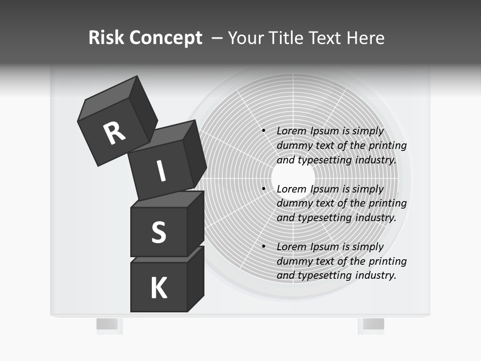 Air Conditioner Rasterized Vector Illustration Isolated With Clipping Path PowerPoint Template