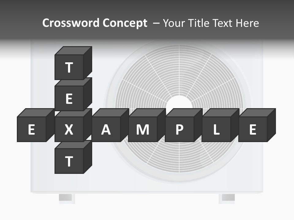 Air Conditioner Rasterized Vector Illustration Isolated With Clipping Path PowerPoint Template