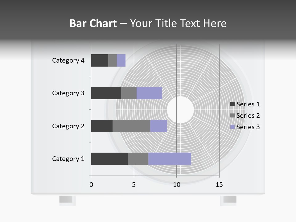 Air Conditioner Rasterized Vector Illustration Isolated With Clipping Path PowerPoint Template
