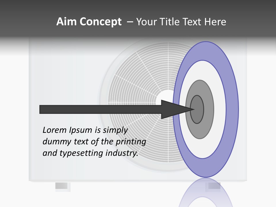 Air Conditioner Rasterized Vector Illustration Isolated With Clipping Path PowerPoint Template