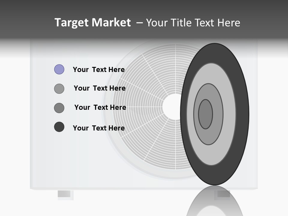 Air Conditioner Rasterized Vector Illustration Isolated With Clipping Path PowerPoint Template