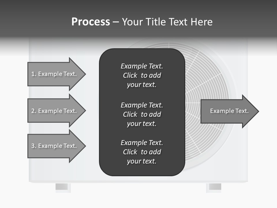Air Conditioner Rasterized Vector Illustration Isolated With Clipping Path PowerPoint Template