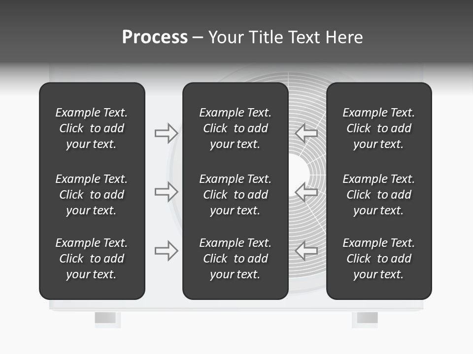 Air Conditioner Rasterized Vector Illustration Isolated With Clipping Path PowerPoint Template